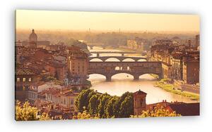 Ponte Vecchio madártávlatból, Firenze (vászonkép)