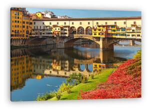 Ponte Vecchio tükröződés, Firenze (vászonkép)