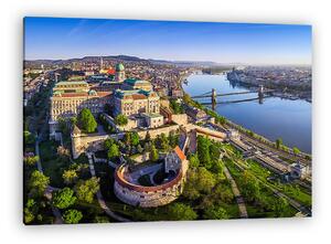 Budai-vár madártávlatból (Budapest) (vászonkép)