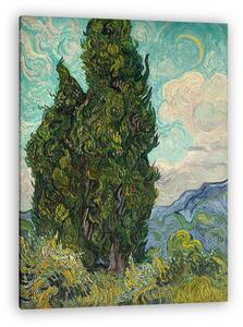 Vincent Van Gogh: Ciprusok (1889) (vászonkép)
