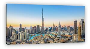 Dubai luxus felhőkarcolók panorámája (vászonkép)