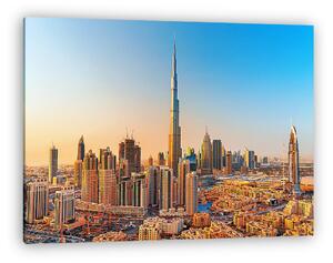 Dubai, városi naplementében (vászonkép)