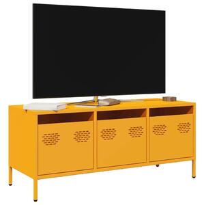 VidaXL Fém TV Szekrény - Mustársárga - 101,5x39x43,5 cm