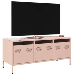 VidaXL Rózsaszín Fém TV Szekrény - 101,5x39x43,5 cm