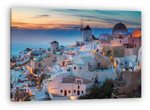 Oia este, Santorini (vászonkép)