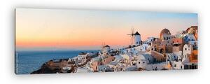Santorini napkelte panoráma (vászonkép)