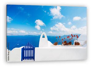 Santorini látkép, Görögország (vászonkép)
