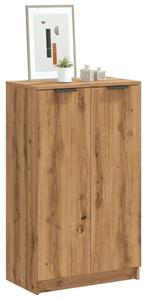 VidaXL kézműves tölgy színű szerelt fa cipőszekrény 59 x 35 x 100,5 cm
