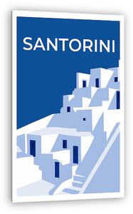 Santorini minimal poszter sorozat 1-3 (vászonkép)