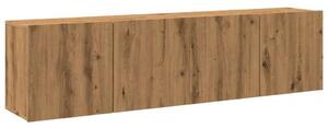 VidaXL Falra Szerelhető TV Szekrény - Tölgyfa - 80x30x41 cm (2 db)