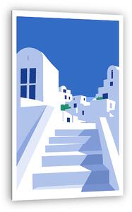Santorini minimal poszter sorozat 1-1 (vászonkép)