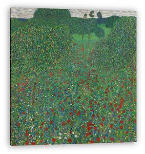 Gustav Klimt: Virágzó pipacsok (1907) - sötét színverzió (vászonkép)