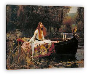 John William Waterhouse : Shalott asszonya (vászonkép)