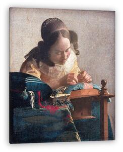 Jan Vermeer: A csipkeverő (1669-1670) (vászonkép)