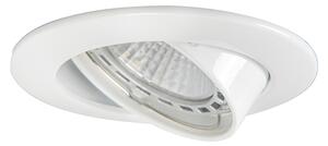 6 darabos modern, süllyesztett, dönthető, fehér spotlámpa szett GU10 50mm - Edu