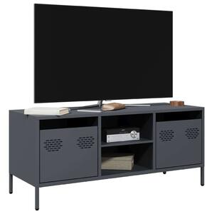 VidaXL Acél TV-szekrény - Antracit - 101,5x39x43,5 cm