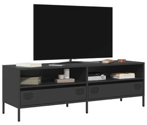 VidaXL TV-szekrény - Ipari Stílus - Fekete - 135cm