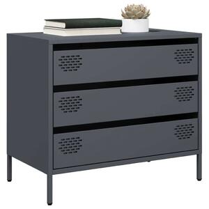 VidaXL Acél Komód - 3 Fiók - 68x39x58,5 cm