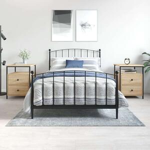 VIDAXL - Ipari Éjjeliszekrény Szett - Sonoma Tölgy - 2 db - 44x45x60 cm