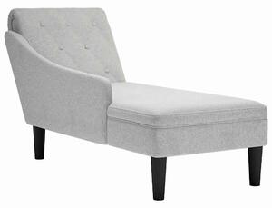 VidaXL Napágy - Szövet - Felhőszürke - 145cm