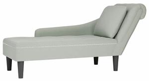 Bársony Fekvőkanapé – Világosszürke – 145cm