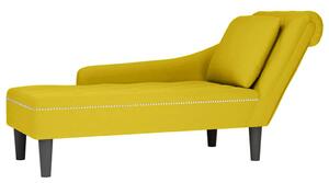 VidaXL Napágy - Sárga Bársony - 145cm