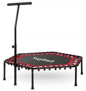 Pepita Fitness trambulin fogantyúval 127cm - piros