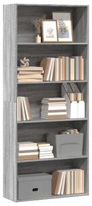 VidaXL Sonoma Tölgy Könyvespolc - 5 Polc - 80x30x189 cm