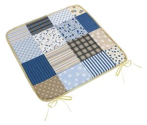 Bellatex Ülőpárna Adele sima Patchwork kék , 40 x40 cm