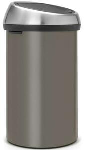 Brabantia Touch Bin - Nyomófedeles Szemetes - 60L - Platinaszürke