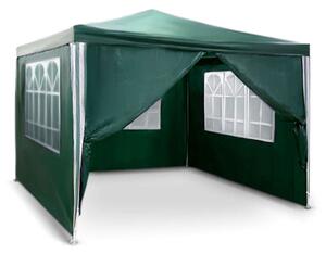 Plonos kerti pavilon kerti sátor 3x3m, zöld (4935)