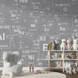 Fotótapéta Kémiai elemek a szürke háttér, Fotótapéta design, w00713 : Uwalls.hu