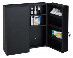 XXL Falra Szerelhető Gyógyszeres Szekrény - Antracit - 53,5x53x19 cm