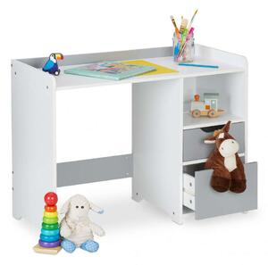 Fun gyerek íróasztal fiókokkal fehér-szürke 60x80x38 cm 10037775