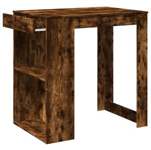 VidaXL Bárasztal - Füstös Tölgy - 102x70x103,5cm