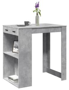 VidaXL Bárasztal - Beton Szürke - 102x70x103,5cm