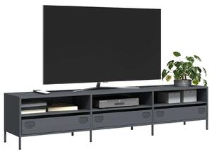 Acél TV-szekrény - Antracitszürke - 202x39x43,5cm