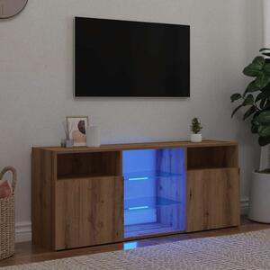 VidaXL Tölgyfa TV Szekrény LED-del - 120cm