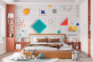 Fotótapéta Geometriai alakzatok mintázata, Modern fotótapéta, Népszerű fotótapéta, w07909 - Tapeko.hu