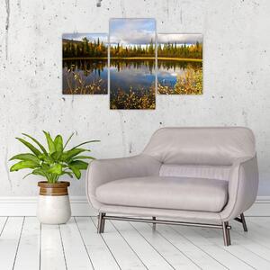 Kép a falon - erdei tó (90x60cm)