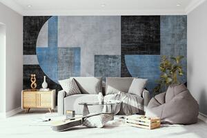 Fotótapéta Egy fekete és kék-fehér műalkotás, Designer fali fotótapéta, Népszerű fotótapéta, w07878v1 - Tapeko.hu