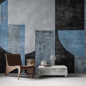 Fotótapéta Modern texturált absztrakció fekete és kék színben, Fotótapéta design, w07878v1 : Uwalls.hu