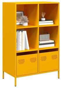 VidaXL Fém Polcrendszer - Mustársárga - 68x39x103,5cm