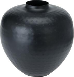 Mesi dekoratív váza fekete, 18 x 19,5 cm, fém