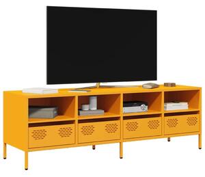 VidaXL TV-szekrény - Ipari Stílus - Mustársárga - 135cm