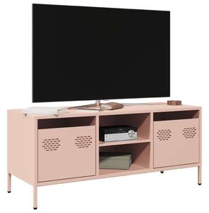 VidaXL Rózsaszín Fém TV-szekrény - 101,5x39x43,5 cm