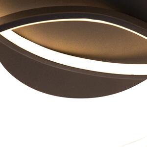 Mennyezeti lámpa, fekete, 60 cm, 3 lépcsős LED-rel, tompítható - Rowin