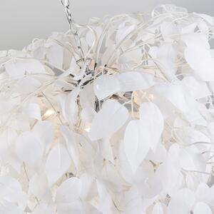 Romantikus függőlámpa fehér levelekkel - Feder