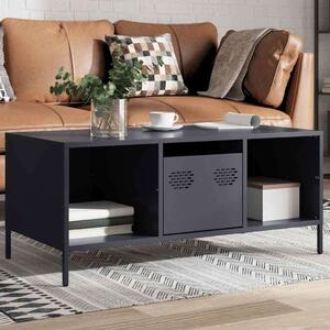 VidaXL antracit hidegen hengerelt acél dohányzóasztal 101,5x50x43,5 cm