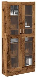VidaXL antik fa színű szerelt fa magasszekrény 82,5 x 30,5 x 185 cm